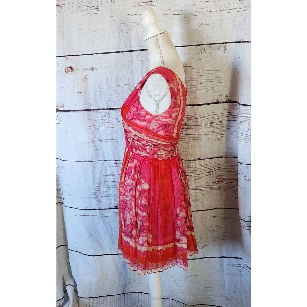 Y2K Anna Sui Spring 2009 Tie Dye Party Dress Size 4 - Picture 4 of 7